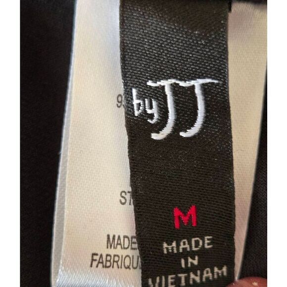 NWT By JJ Womens Sleeveless Ruffle Tank Top and Pants 2 Piece Set Black Medium - Picture 2 of 13